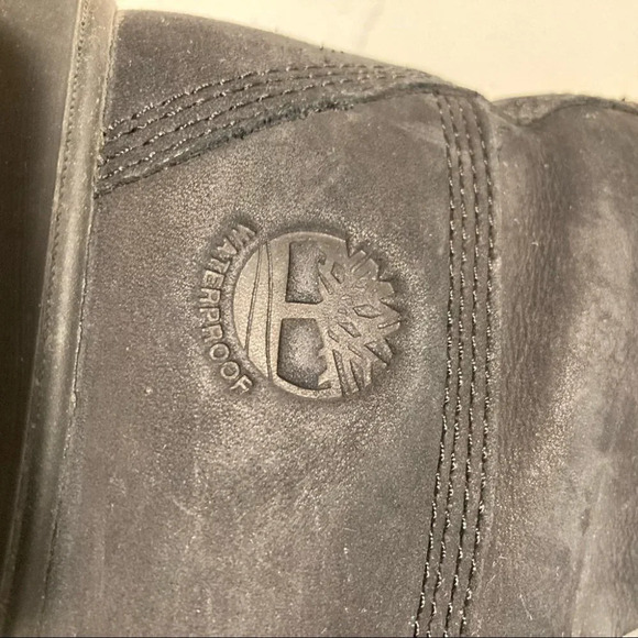 TIMBERLAND Sz Suede Lace Up Combat Moto Style Boots - Picture 5 of 13